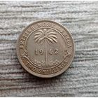 Werty71 Британская Западная Африка 2 шиллинга 1942 Редкая