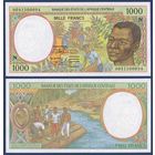 Центральная Африка (Экваториальная Гвинея), 1000 франков 2000 г, P-502Ng (N, сбор урожая кофе, плот), UNC