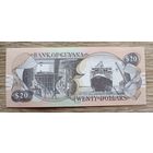 Werty71 Гайана 20 долларов 2018 UNC банкнота Корабль Водопад Кайетур