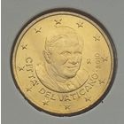 Ватикан 50 евроцентов 2010 г. В холдере