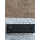 Микросхема SN74HC04DR, Логическая ИС, 6 инверторов/ DIP-14
