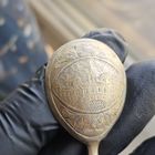 Старт с 1 Рубля !!! Ложка 17гр серебро позолота 84   !!!