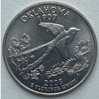 США 25 центов (квотер) 2008 г. D. Оклахома