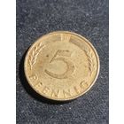ФРГ 5 пфеннигов 1970 D