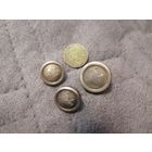 4 пуговицы Погоня 1 латунь 3 пластик
