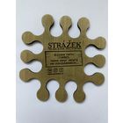 Подставка под пиво пивоварни "Strazek" из дерева /Россия/ No 16