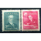 Британские колонии - Канада - 1951г. - премьер-министры - 2 марки - полная серия, MH [Mi 263-264]. #3-WB-102-A-2