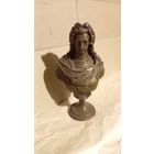 Статуэтка бронзовая,  выслта 16см, бюст Пётра второго