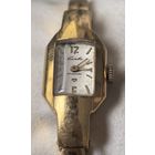 Часы СЛАВА. с браслетом типа.. КРАБ. женские  позолоченные. Au20. СССР . (Часы на ходу)