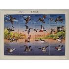 Лист из 16 марок "Утки"