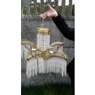 Люстра ссср, красивая, редкая, тонкое нежное матовое стекло
