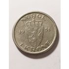 Норвегия 1 крона 1951