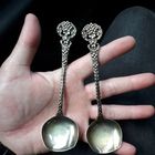 Ложки  СЕРЕБРО 916 пробы.. ВЕС-58 гр.. Позолота