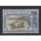 Кайманы /Cayman Is 1950**  Зеленая черепаха, Георг VI (SG 137)