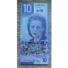 Werty71 Канада 10 долларов 2018 полимер UNC банкнота