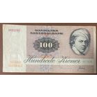 Банкнота. Дания. 100 крон 1972 год