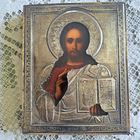 Икона старинная. Оклад серебро 84 пр.