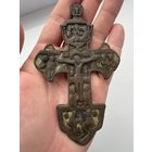 Старинный Напёрстный Крест с Эмалями