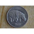 Северная Корея 1/2 чона 2002 с 1 руб