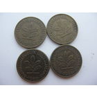 ФРГ 10 пфеннигов 1986 D. F. G. J.