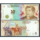 Аргентина 10 песо 2016 год, UNC