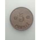 Финляндия 5 пенни 1936 года .