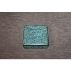 Латунная шкатулка-коробочка с деревянной вставкой.