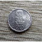 Werty71 Новая Зеландия 20 центов пенсов 2006 Идол Божок