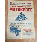 Оригинальный большой советский плакат 1981 года.
