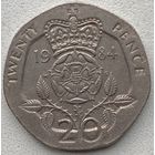 Великобритания 20 пенсов 1984 г.