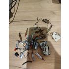 Старые крючки и блестела,самоделки из билонных и никелевых монет,с рубля