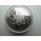 Канада 1 Брит. Колумбия, серебро 23.32 гр.UNC с рубля