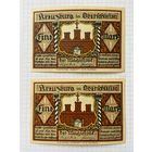 Нотгельд 1 и 1 марка Германия Крюсбург-0101