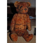 Медведь-Тедди из ГДР 45 см. После полной реставрации, восстановленный с нуля, из родного, винтажного плюшика, т.как была произведена замена всего нутра, а так же на свет появились новые глазки с носом
