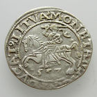 Полугрош 1557, Жигимонт Август, Вильно. кончания легенд: Ав - LI, Рв - LITVA