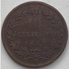 Италия 10 чентезимо 1867 г. H - Хитон, Бирмингем