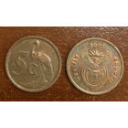 ЮАР, 5 центов 2003. Надпись на языке тсонга: AFRIKA DZONGA.