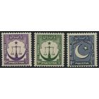 Пакистан 1948**  Стандарт (SG#25-27)
