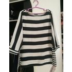 Блузка в широкую и узкую полоску, р.42