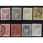 Латвия-1923-1925 (Мих.89-)  гаш. , Стандарт, Герб,8 марок