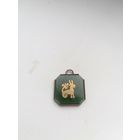 Кулон СССР Нефрит, серебро