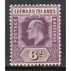 15.BrK. Великобритания. Колонии. Подветренные острова. Эдуард VII. Стандарт. 6P. 1905 г. Mi.#34.