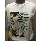 Байка 44 белая с рисунком