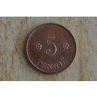 Финляндия 5 пенни 1932 с 1 руб