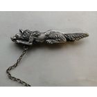 Зажим для галстука. Волк. Времен СССР. Клейма