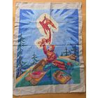 СТАРАЯ ВЫШИВКА "ИВАН ЦАРЕВИЧ И ЖАР-ПТИЦА"