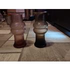 С рубля! Комплект из двух ваз Неман цветное стекло