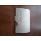 Визитница, металл(логотип торговый дом Текстиль)