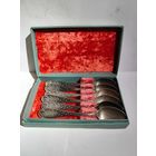 Набор чайных ложек в родной коробке. Мельхиор.Кольчугино.