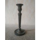 Старинный бронзовый подсвечник на одну свечу. Российская империя, вторая половина 19-го века.